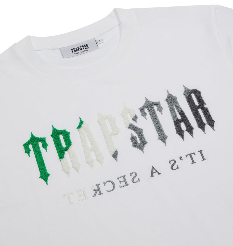 Trapstar Chenille Decoded Short Set - White/Green