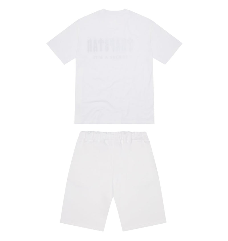 Trapstar Chenille Decoded Short Set - White Ice Flavours 2.0 Edition